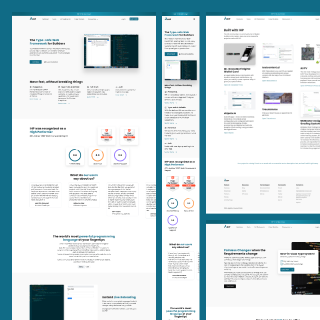 A collage of screenshots of the IHP landing page, illustrating that it reacts to screen size.